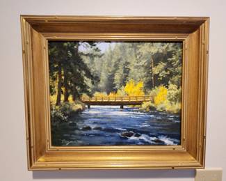 Original Oil by Richard Buyer 'Metolius River' - A highly listed artist. 