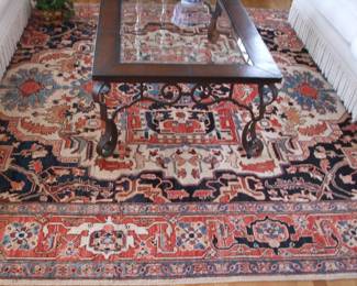 9' 1'' x 10' 9'' - Heriz - Wool - Perfect Condition.  Handknotted. 