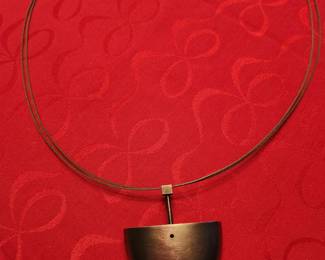 Art piece Modernist Necklace with maker's mark. 