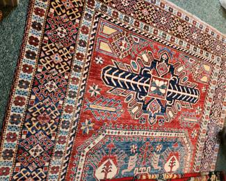 11' 2'' x 7' 2'' Handmade Pakistan Kazak Pattern 