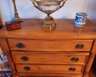 Chest of Drawers - Crystal Bowl mounted in Dore Bronze. 