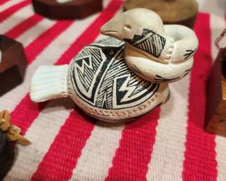 Native American Laguna Pottery by Michael Kanteena - signed on bottom..