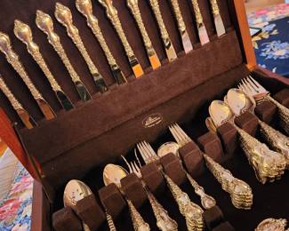 Sterling Silver Service for 12  in Chest