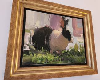 Jose Clare Original Oil - 'Bun on White'