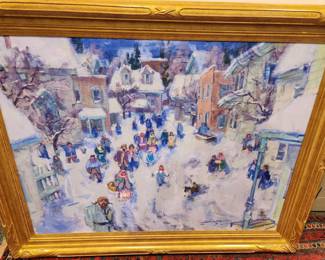 Original Oil by Scott Switzer - highly listed artist  'Procession'