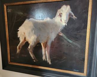 Original Oil 'Living in the Sticks' by Fran Kievet. 