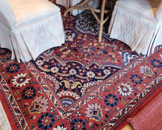 137'' x 99'' Handwoven Karaja Pattern. Wool. 