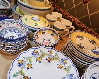 Pottery from Spain, Portugal and Italy. 