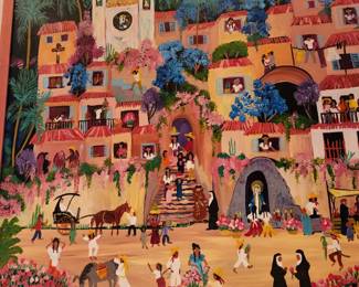 This is a very large wonderful piece..Original. 