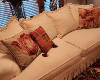 Two fabulous while sofas