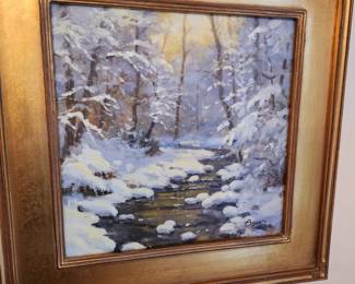 Original oil by Richard Boyer 'Morning Light'. 