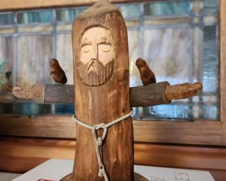 Handcarved St. Francis Folk Art