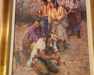 Giclee by Howard Turpning - 'Gathering  of the Little People' - 
Wonderful 