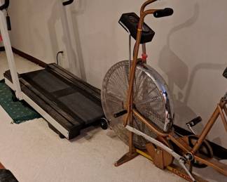 Treadmill and Schwinn Air Dyne Excerise Bicycle