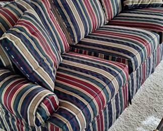 Berne Furniture Striped Sofa - Very Clean!
