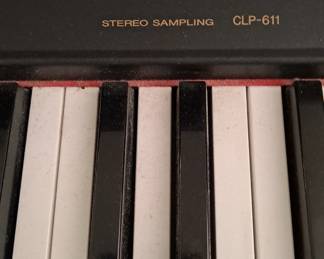 1996 CLP-611 Yamaha Clavenova Digital Piano with 88 Full Size Weighted Keys, Bench and Manual