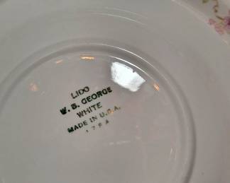 "Lido" by WB George White Dinnerware