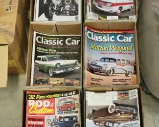 #5100 • (6) Boxes Of Vintage Car Magazines
