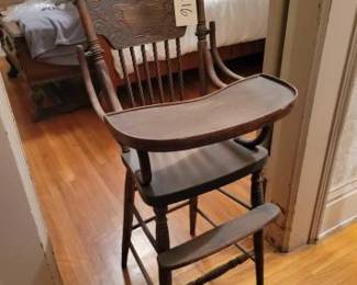 #1216 • Antique Baby High Chair
