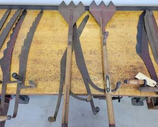 #5082 • (2) Hay Stack Cutters & (2) Hay Saws
