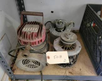 #5018 • Air Compressor & (2) Electric Motors
