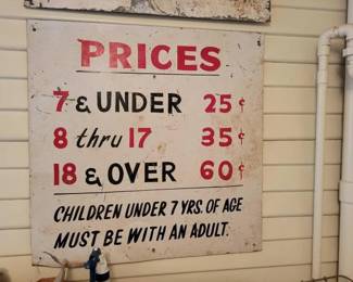 #1908 • Metal Price Sign
