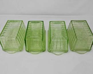 #1104 • 4 Butter Dishes, All Same Design
