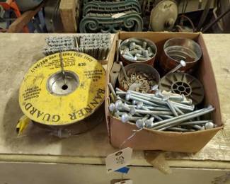 #5184 • Caution Tape, Brush, Bolts, Nuts, Washers, and Wire
