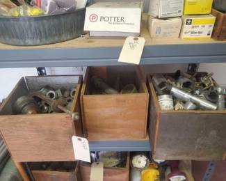 #5162 • (3) Wooden Boxes Of Piping Parts
