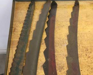 #5080 • (4)Early 1900`s Hay Saws
