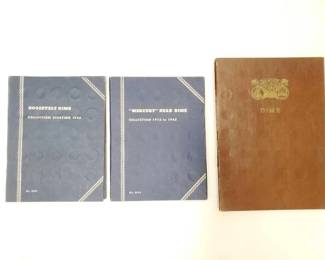 #524 • Roosevelt, Mercury, and Dansco Dime Collection Books
