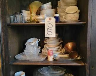 #1020 • Bone China and Glassware
