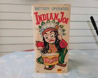 #1974 • Indian Joe Battery Operated Toy with Original Box
