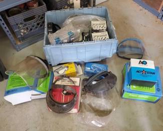 #5156 • Tote Full Of Face Shields, Goggles, & Respirators
