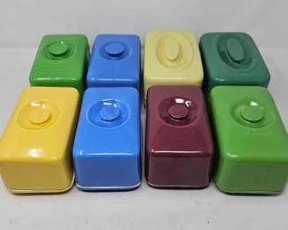 #1126 • 8 Butter Dishes
