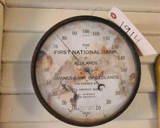 #1914 • The First National Bank Thermometer
