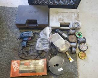 #5004 • Hair Dryer, 3 Soldering Sets plus Solder Cores and Pastes, and Electric Marker
