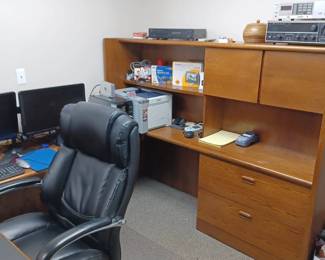 Office desk w/shelves $150 obo