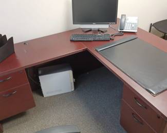 L shaped office desk $150 obo