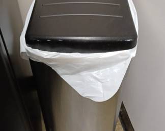 Stainless trash cans with pedal