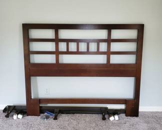 Queen size headboard and rails. $150