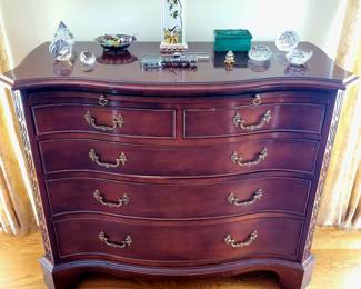 Century Secretary desk. Has slight lift off of trim in 2 spots. $275