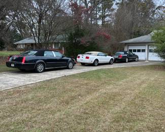 Three cars for sale
Ford Mustang, Cadillac and Lincoln