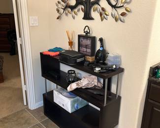 Storage shelf and wall art