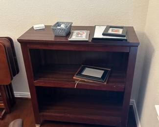 Wooden storage shelf