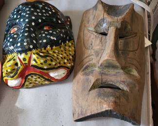 wooden masks