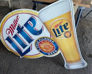 #10564 • Miller Light Beer Metal Sign
