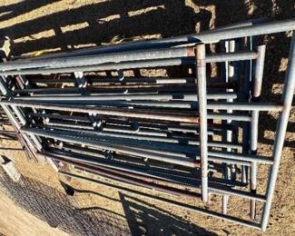 #219 • Nine Misc. 7' and 8' Corral Panels
