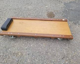 #12590 • Vintage Automotive Creeper with Padded Headrest
