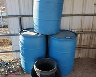 #1004 • (3) Barrels & (2) Buckets
